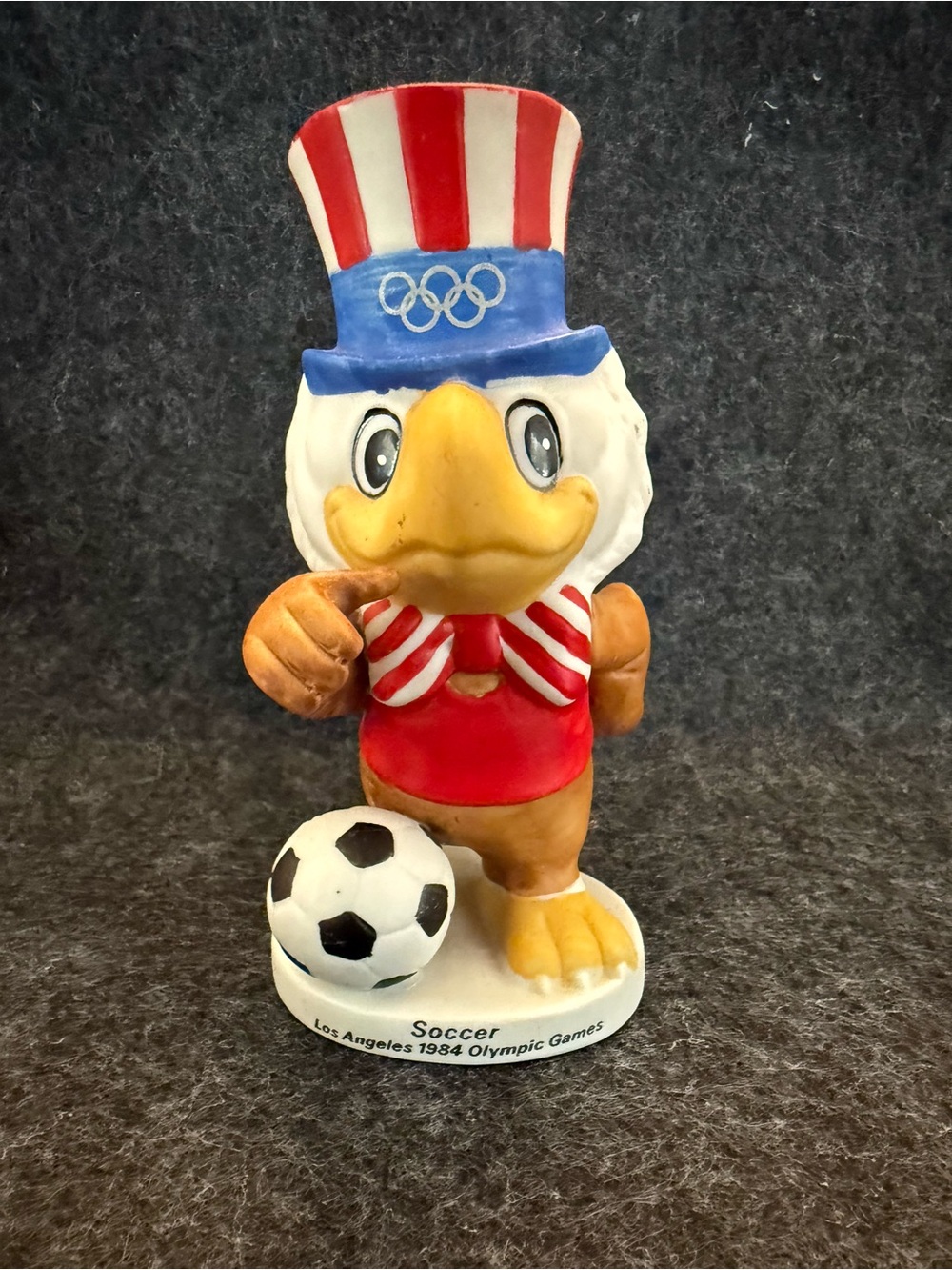 Vintage 1984 Olympic Mascot Figurine Sam The Eagle Los Angeles Soccer